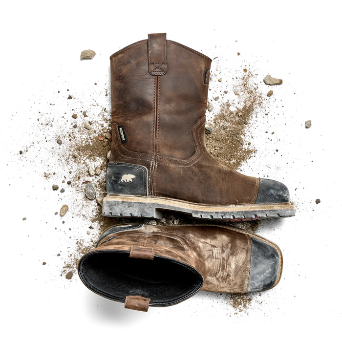 Kodiak® Men's Lundbreck Shield Waterproof Composite Toe Wellington Work Boot - Dark Brown - 1303DB