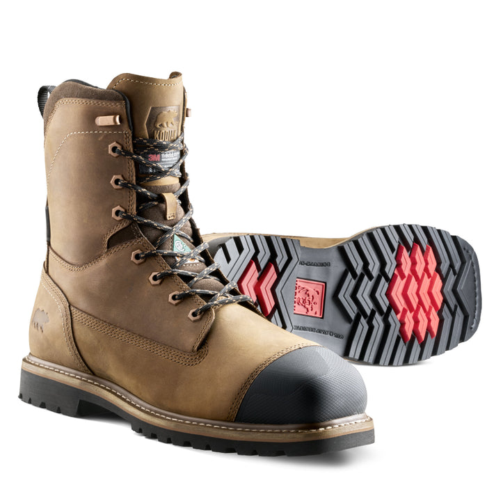 Kodiak® Men's Lundbreck 8" Waterproof Composite Toe Wellington Work Boot - Brown - 1167BN