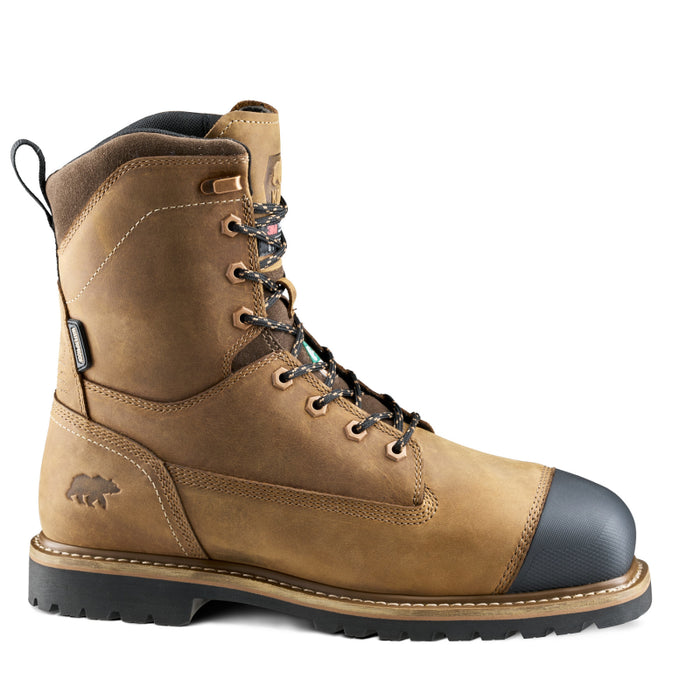 Kodiak® Men's Lundbreck 8" Waterproof Composite Toe Wellington Work Boot - Brown - 1167BN
