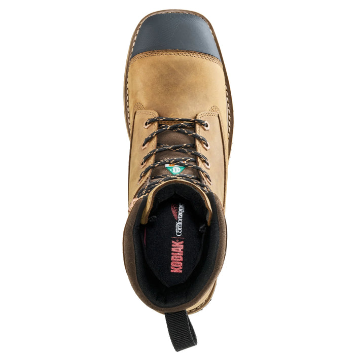 Kodiak® Men's Lundbreck 8" Waterproof Composite Toe Wellington Work Boot - Brown - 1167BN