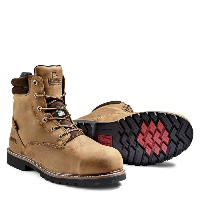 Kodiak® Men's McKinney 6" Waterproof Composite Toe Safety Work Boot - Brown - K4TFBN