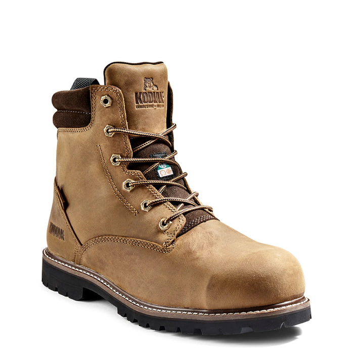 Kodiak® Men's McKinney 6" Waterproof Composite Toe Safety Work Boot - Brown - K4TFBN