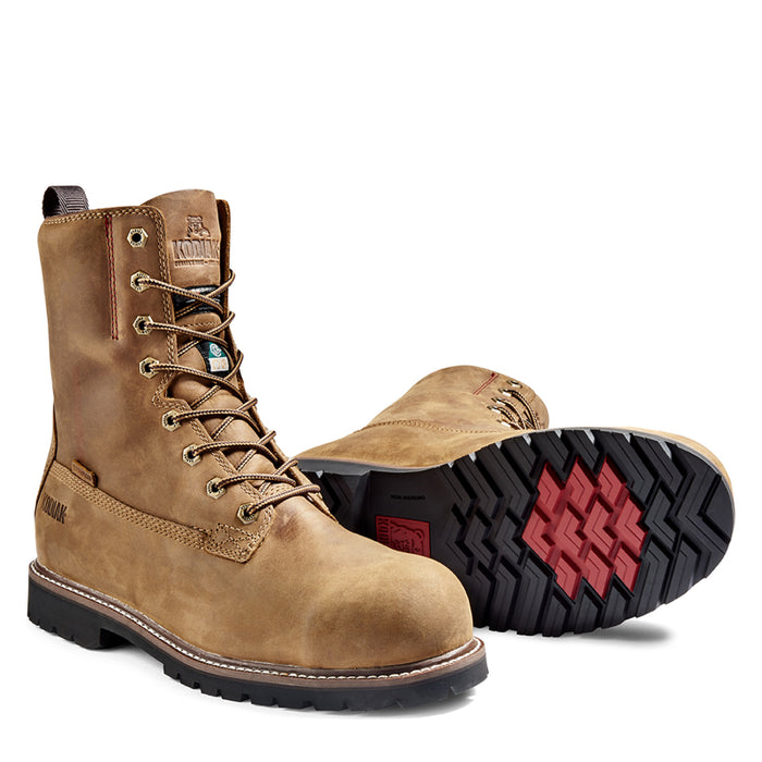 Kodiak® Men's McKinney 8" Waterproof Composite Toe Safety Work Boot - Brown - 4NLSBN