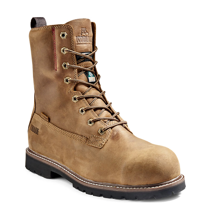 Kodiak® Men's McKinney 8" Waterproof Composite Toe Safety Work Boot - Brown - 4NLSBN