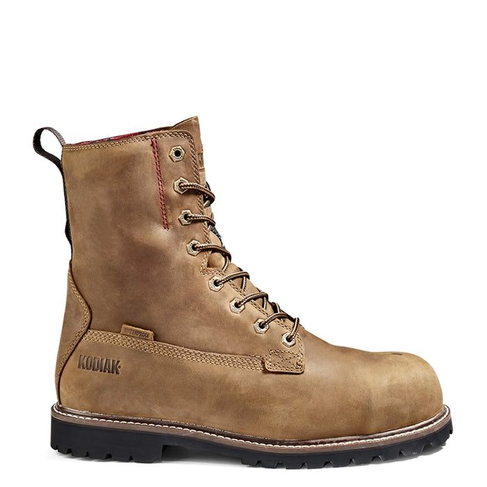 Kodiak® Men's McKinney 8" Waterproof Composite Toe Safety Work Boot - Brown - 4NLSBN