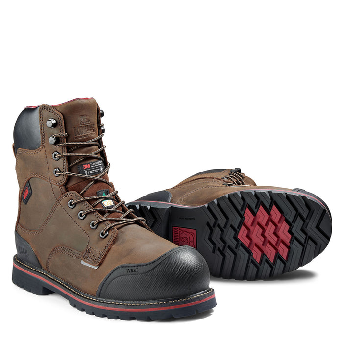 Kodiak® Men's Widebody Warm 8" Composite Toe Winter Safety Work Boot - Dark Brown - 8353DB