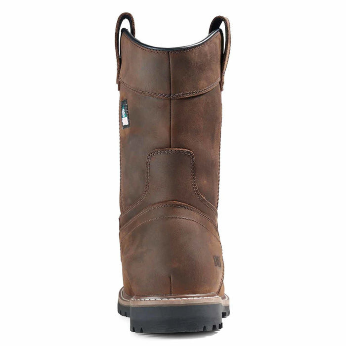Kodiak® Men's McKinney Wellington Waterproof Composite Toe Pull-On Safety Work Boot - Dark Brown - 4TERDB