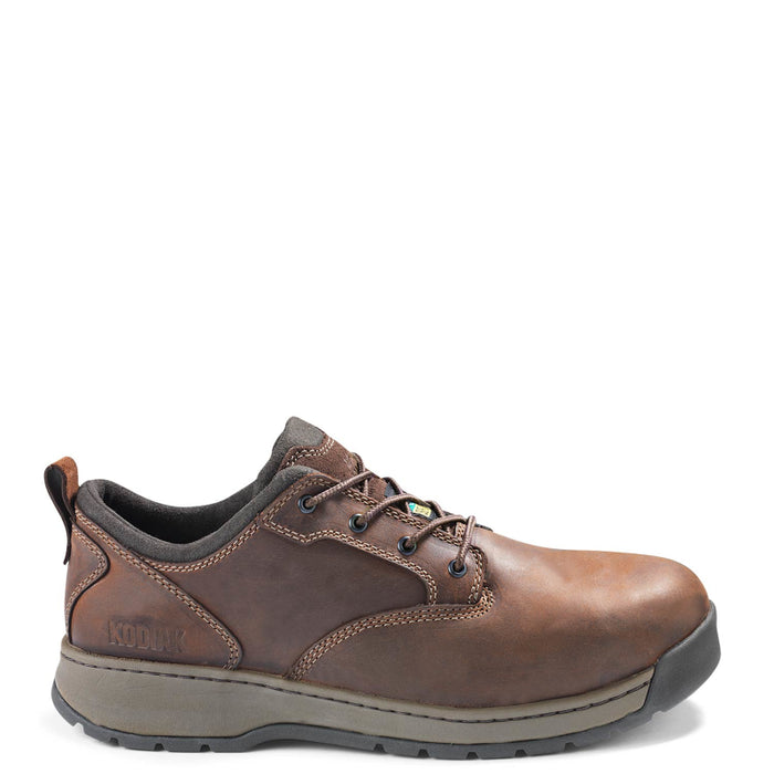 Kodiak® Men's Montario Aluminum Toe Safety Work Shoes - Dark Brown - 4NL6DB