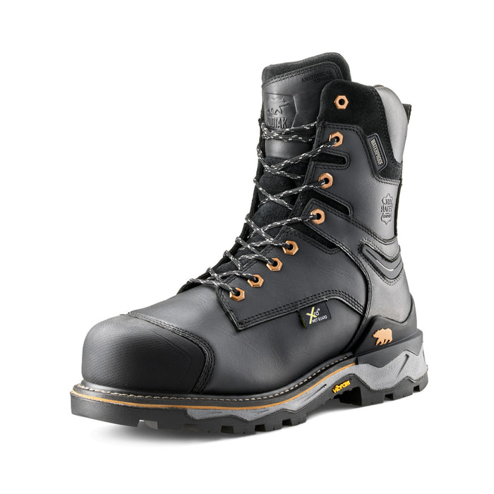 Kodiak® Men's Neragon 8" Waterproof Composite Toe Safety Work Boot with Internal Met Guard - Black - 1305BK