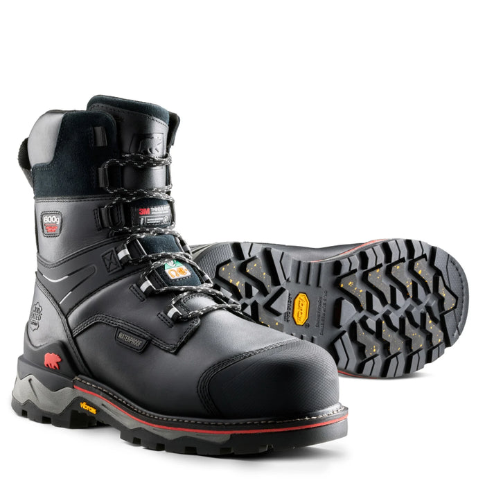 Kodiak® Men's Neragon Arctic 8" Waterproof Composite Toe Safety Work Boot - Black - 1095BK