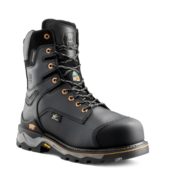 Kodiak® Men's Neragon 8" Waterproof Composite Toe Safety Work Boot with Internal Met Guard - Black - 1305BK