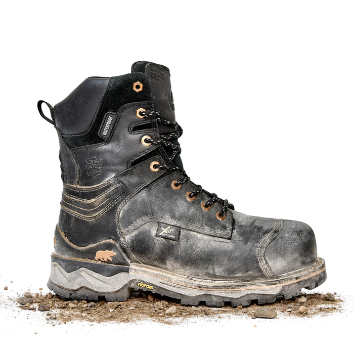 Kodiak® Men's Neragon 8" Waterproof Composite Toe Safety Work Boot with Internal Met Guard - Black - 1305BK