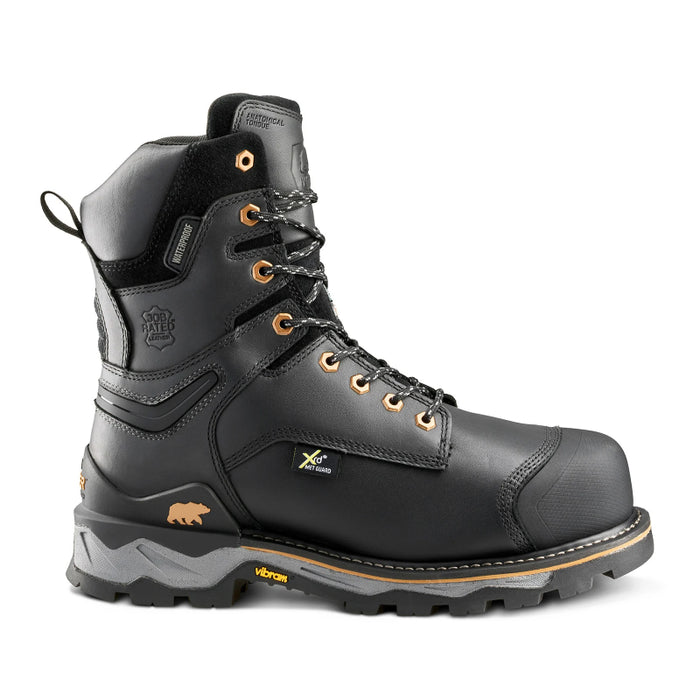 Kodiak® Men's Neragon 8" Waterproof Composite Toe Safety Work Boot with Internal Met Guard - Black - 1305BK