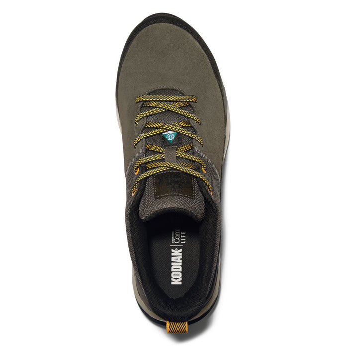 Kodiak® Men's Quicktrail Leather Low Nano Composite Toe Athletic Safety Work Shoes - Fossil - 835CFS