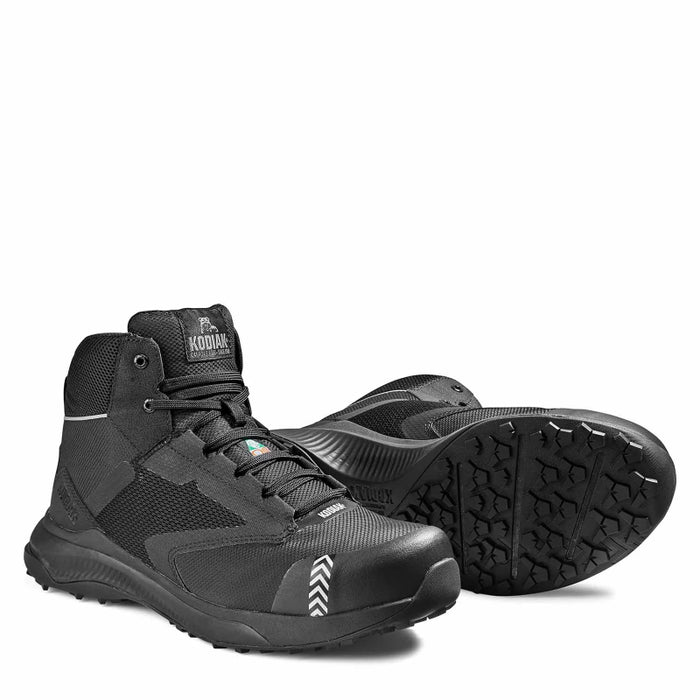 Kodiak® Men's Quicktrail Mid Nano Composite Toe Athletic Safety Work Shoes - Black - 4THQBK