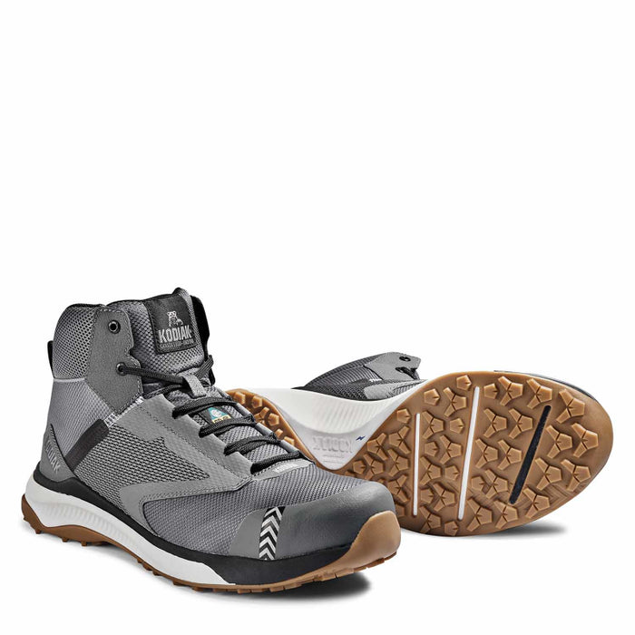 Kodiak® Men's Quicktrail Mid Nano Composite Toe Athletic Safety Work Shoes - Gray - 4TF5GY