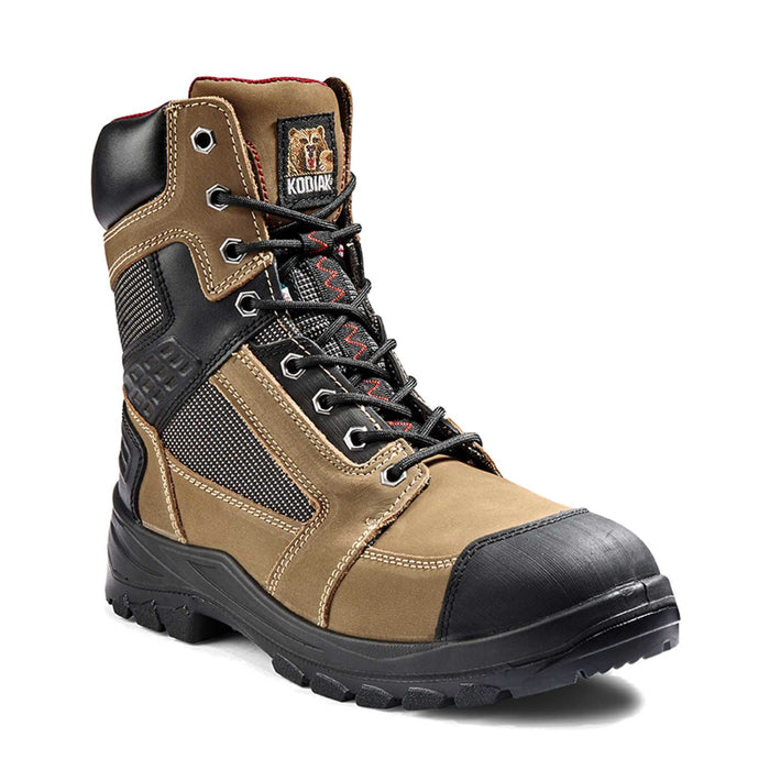 Kodiak® Men's Rebel 8" Steel Toe Safety Work Boot - Black/Brown - 3107SM