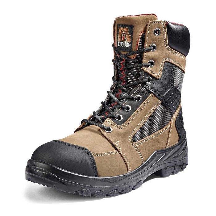 Kodiak® Men's Rebel 8" Steel Toe Safety Work Boot - Black/Brown - 3107SM