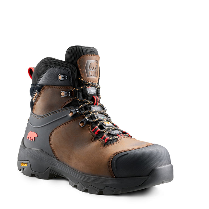 Kodiak® Men's Sawback Waterproof Composite Toe Hiker Safety Work Boot - Dark Brown - 1262DB