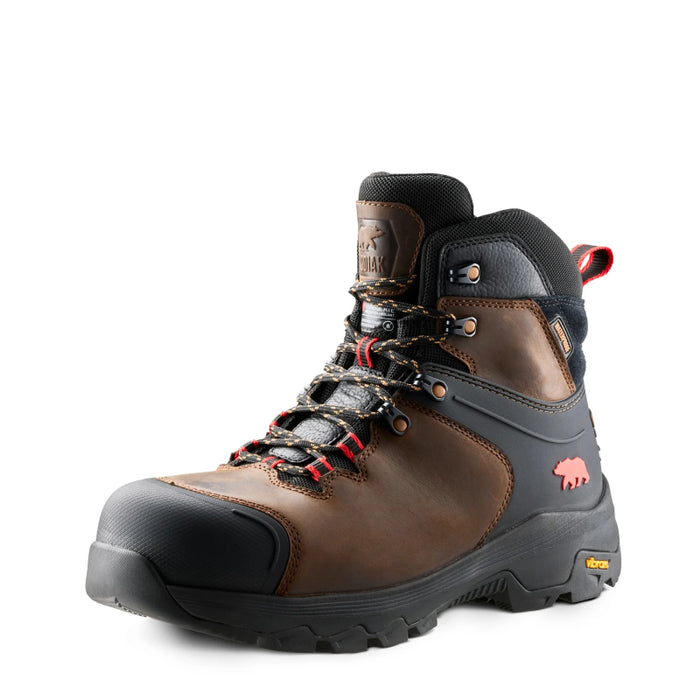 Kodiak® Men's Sawback Waterproof Composite Toe Hiker Safety Work Boot - Dark Brown - 1262DB