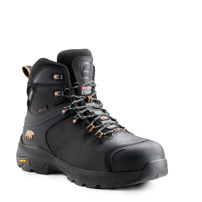 Kodiak® Men's Sawback Waterproof Composite Toe Hiker Safety Work Boot With Internal Met Guard - Black - 2311BK