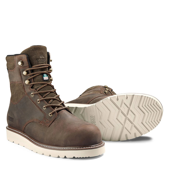 Kodiak® Men's McKinney Wedge 8" Composite Toe Safety Work Boot - Dark Brown - 834PDB