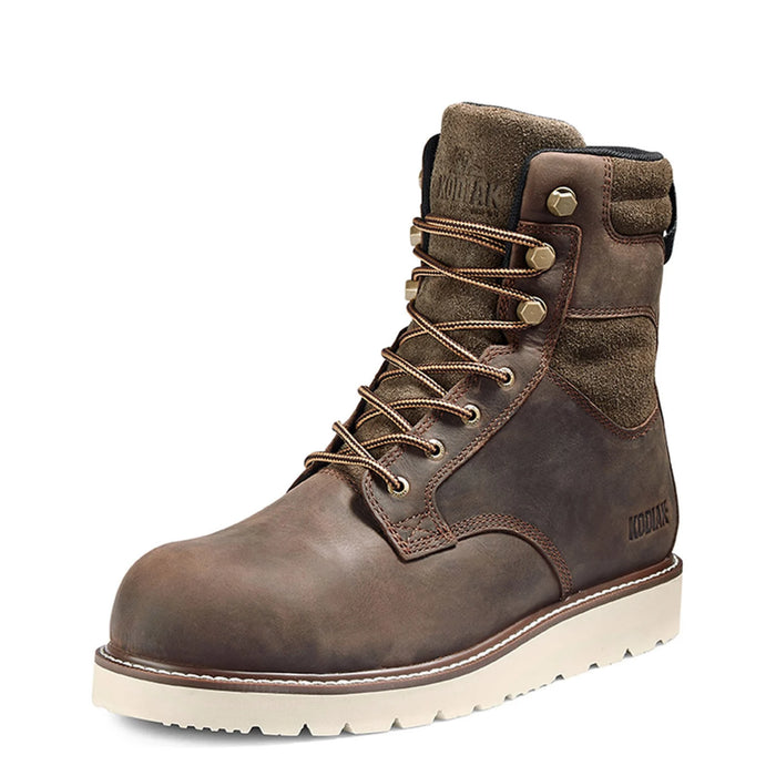Kodiak® Men's McKinney Wedge 8" Composite Toe Safety Work Boot - Dark Brown - 834PDB