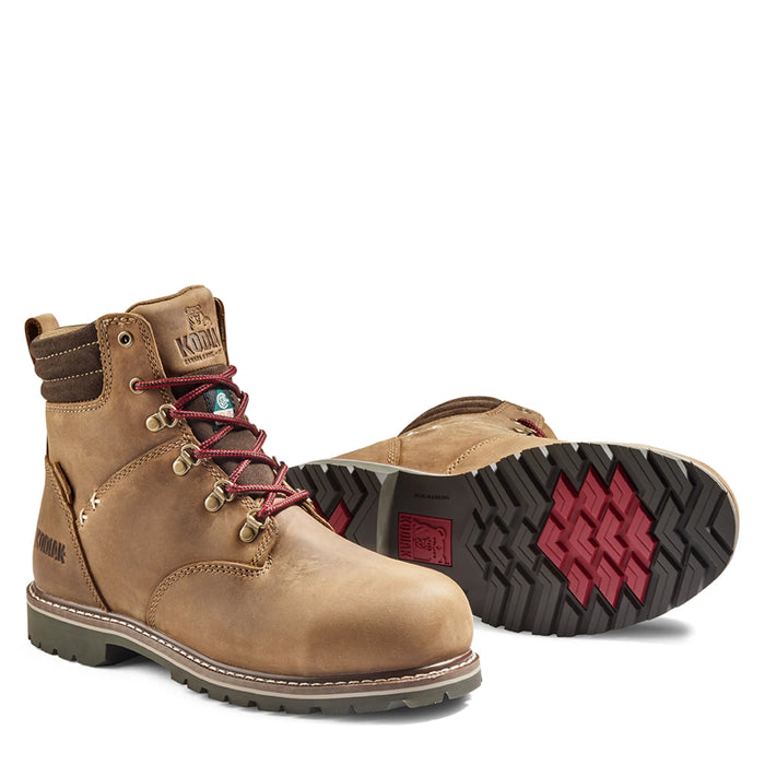 Kodiak® Women's Bralorne 6" Waterproof Composite Toe Safety Work Boot - Brown - K4TEBN