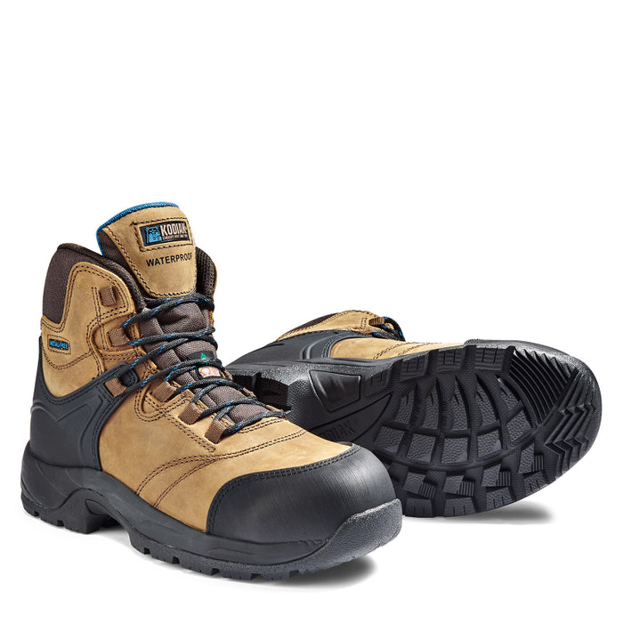Kodiak® Women's Journey Waterproof Composite Toe Hiker Safety Work Boot - Brown - 3053BN