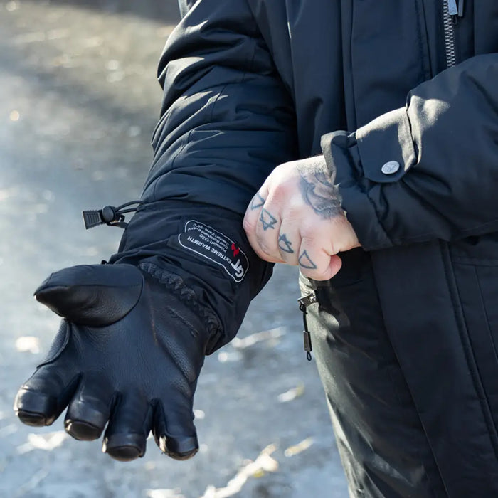 Naturmania® Deerskin Water Resistant Gloves - Black - G0908