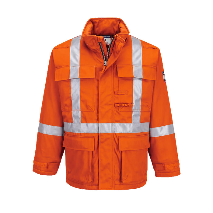 Portwest® BIZFLAME® 88/12 HI-VIS INSULATED FR WINTER Safety PARKA - Orange – FR621