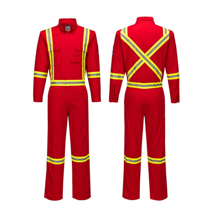 Portwest® Bizflame® 88/12 2″ Xtra 7 oz FR Coverall - Red - FR525