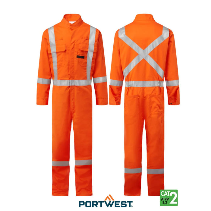 PORTWEST® Bizflame X Back 2” Iona FR Coverall - Orange - FR510