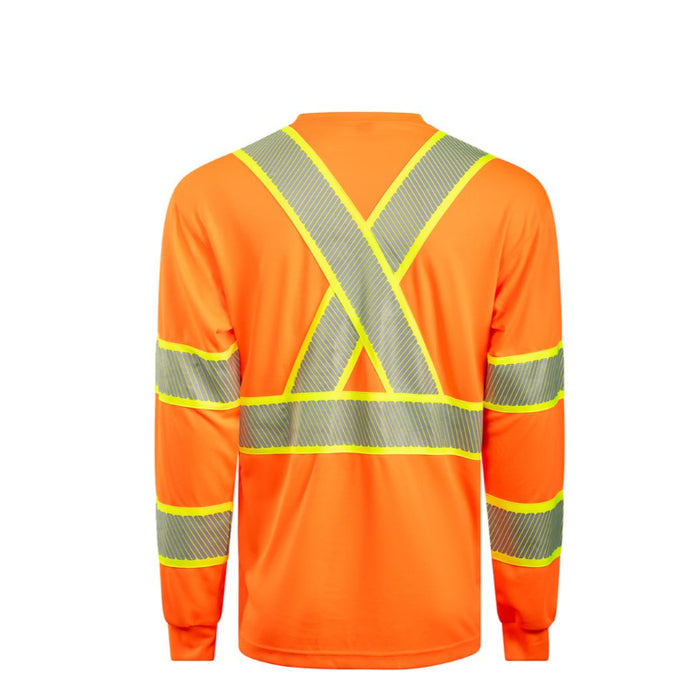 Portwest® Hi Vis Segmented Tape Safety Long Sleeve T-Shirt L/S - CA113