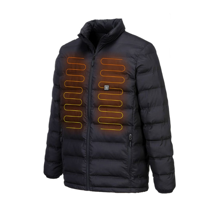 Portwest® Ultrasonic Heated Tunnel Jacket - Black - S547