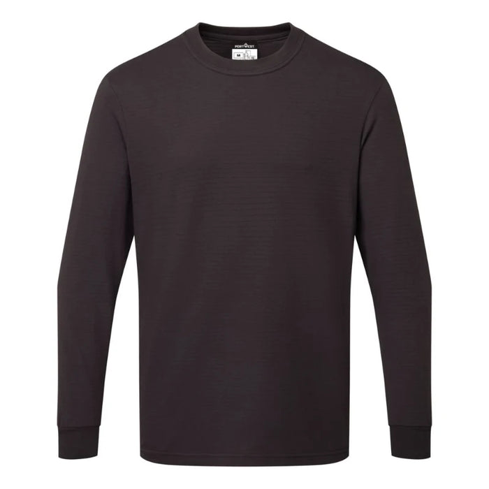 Portwest® Anti-Static ESD Long Sleeve T-Shirt - AS22