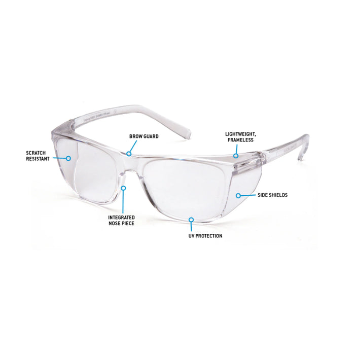 Pyramex® Legacy Lightweight Frameless CSA Safety Glasses with UV protection - S109