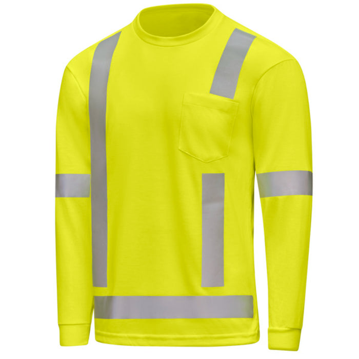 Red Kap® Hi-Visibility Long Sleeve Performance Core Tee - SK19