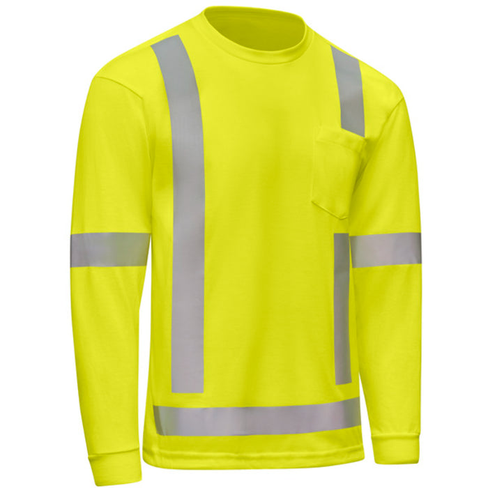 Red Kap® Hi-Visibility Long Sleeve Performance Core Tee - SK19