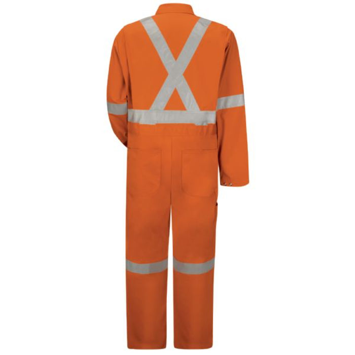Red Kap® Hi Visibility Button-Front Safety Coverall - CSA Compliant - CC5S