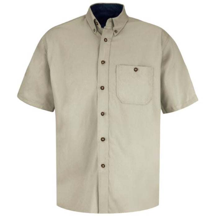 Red Kap® Men's Short Sleeve Cotton Contrast Dress Shirt - SC64