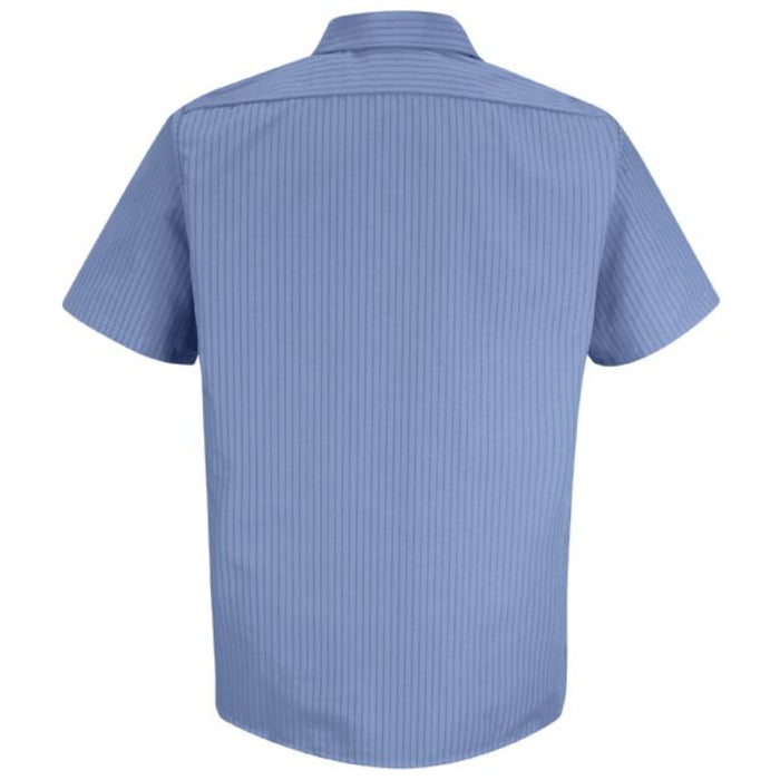 Red Kap® Men's Short Sleeve Industrial Stripe Work Shirt - SB22