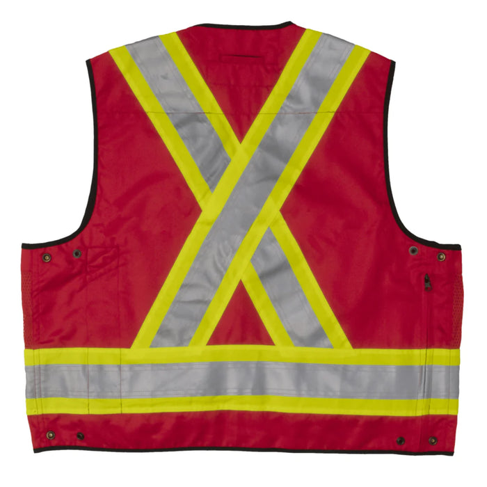 Tough Duck® Surveyor Safety Vest - X-Back - ANSI Class 2 - S313