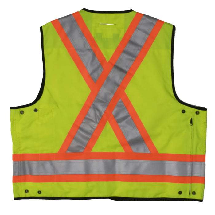 Tough Duck® Surveyor Safety Vest - X-Back - ANSI Class 2 - S313