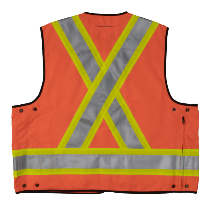 Tough Duck® Surveyor Safety Vest - X-Back - ANSI Class 2 - S313