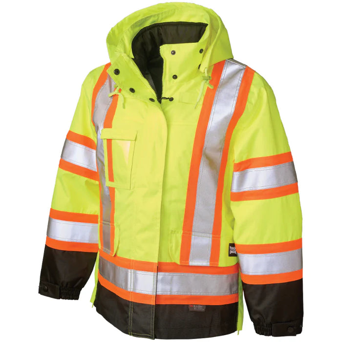 Tough Duck® - Women's Poly Oxford 5-In-1 Safety Jacket - SJ46