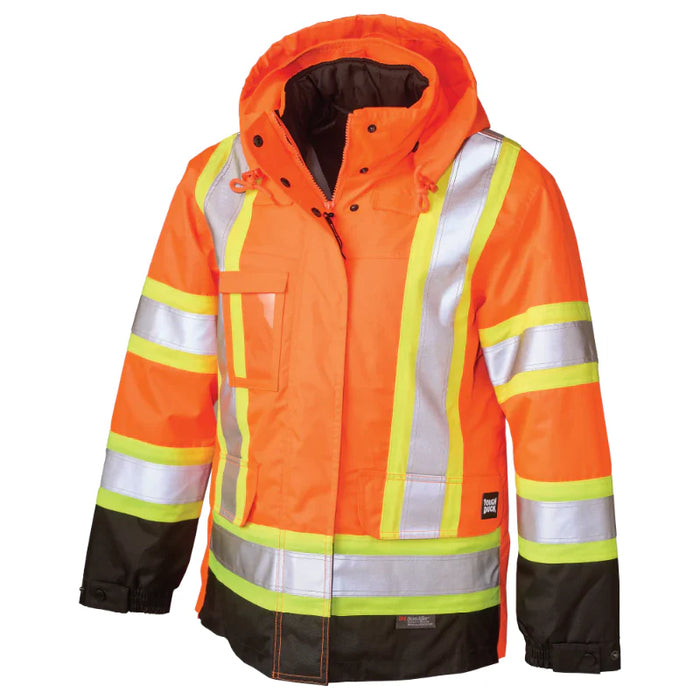 Tough Duck® - Women's Poly Oxford 5-In-1 Safety Jacket - SJ46