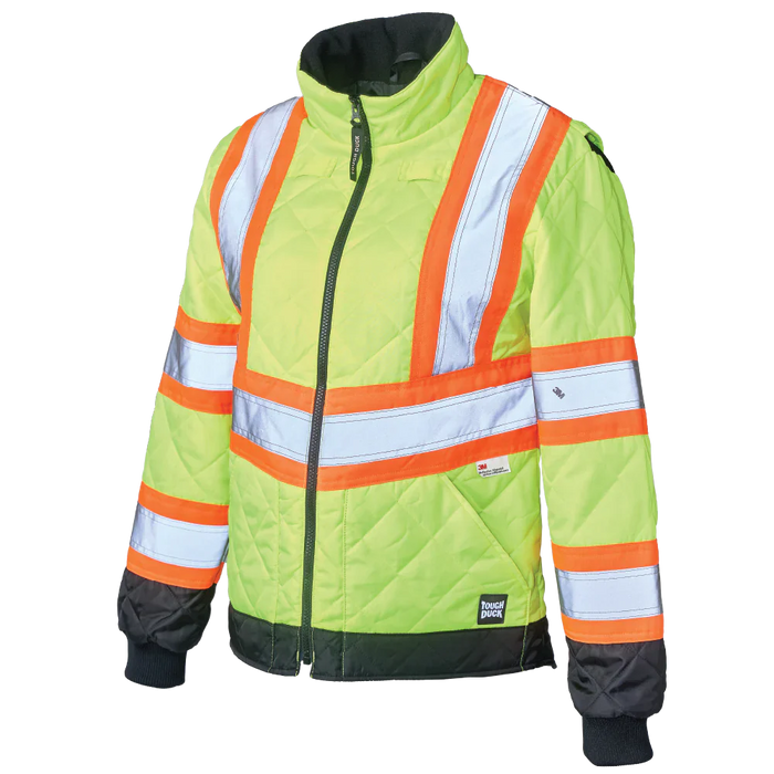 Tough Duck® Women's Quilted Safety Freezer Jacket - SJ47