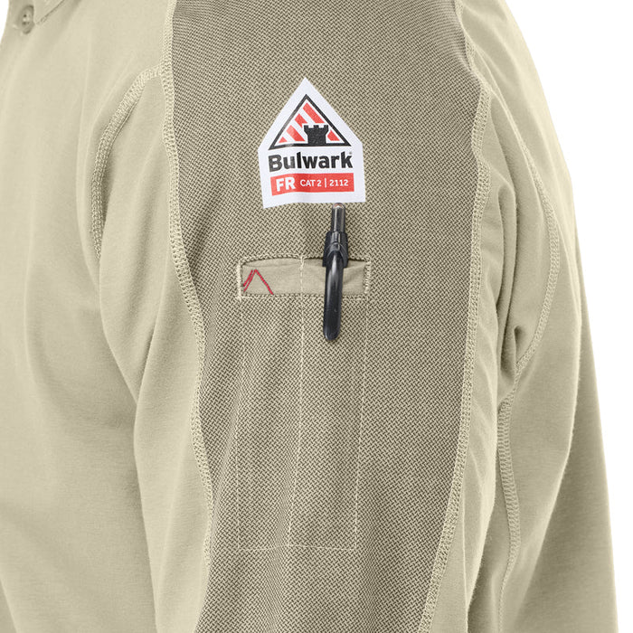 Bulwark® Lightweight Stretch Fabric Men's Flex Knit Polo CAT 2 -  STP2