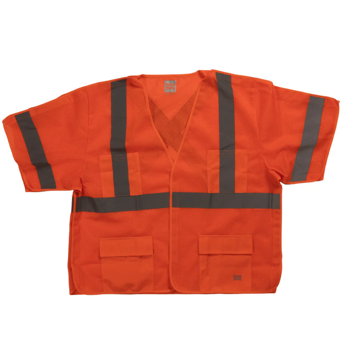 Tough Duck® Hi Vis Sleeved Safety Vest - X-Back - ANSI Class 3 - SV07